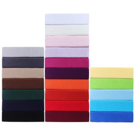 Green Mark Jersey Fitted Sheets, 100% Cotton in Many Sizes and Colours, navy blue, 90x200 - 100x200 cm