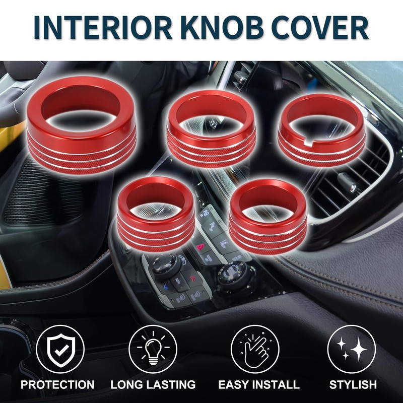 TUCKBOLD AC Media Volume Tune Gear Shift Control Switch Knob