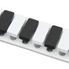 Piano Key Haptic Clicker Toy Zinc Alloy Adult Office Portable