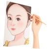 STOBOK 3pcs Face Painting Practice Board Reusable Template for Makeup