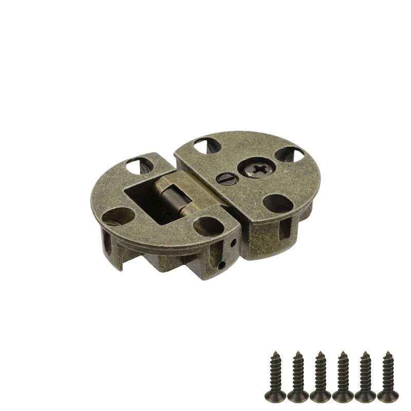 Sscon 2Packs 90 Degrees Adjustable Zinc Alloy Hinges Concealed Hinges