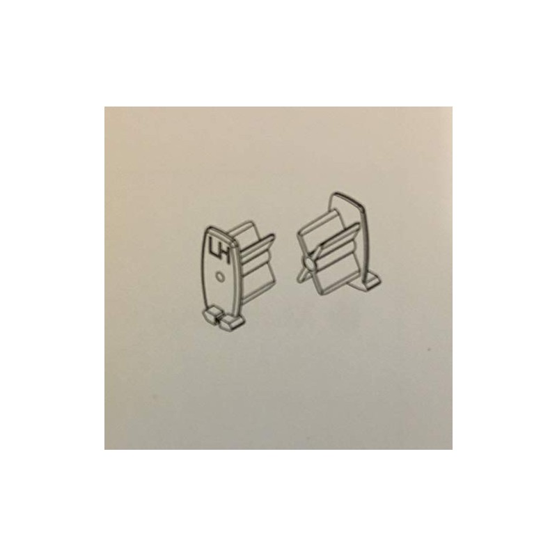 Blindspares Locking End Cap Set roller blinds bottom bar -