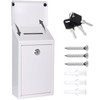 Metal Donation Box Charity Steel Collection Box Office Suggestion Secure