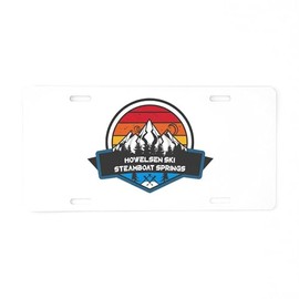 CafePress Howelsen Ski Area Steamboat Springs Colorado Aluminum License Plate, Front License Plate, Vanity Tag