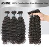 ASHINE Hair Bundles Deep Wave Unprocessed Cambodian Raw Hair Bundles