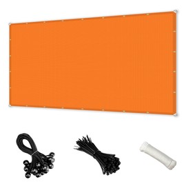 ECOOPTS 2'x35' Sun Shade Sail Straight Edge Sun Shade Canopy with Grommets UV Block Shade Cover for Outdoor Pergola Patio Backyard Garden (Orange)