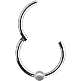 Piercing Clicker Real Gold Nose Ring Nose Piercing Hinged Ring Nose Septum Ear Gold Piercing Gold Clicker, Gold