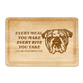 English Bulldog Wooden Chopping Board Dog Gifts Chopping Board Gifts Cheese Boards Oak Wooden Cutting Board Laser Engraved Chopping Board Home Decor for Women Birthday