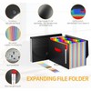 Vanulee 25 Pockets File Organiser Box File Folder,Document Organiser Concertina