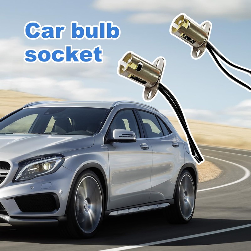 Augeny 2PCS Car Light Bulb Socket, BAY15D LED Bulb Light