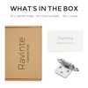 Ravinte 30 Pack (15 Pairs) 1/2 inch Overlay Cabinet Hinges,