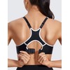 SYROKAN Women's Full Support High Impact Racerback Lightly Lined Underwire