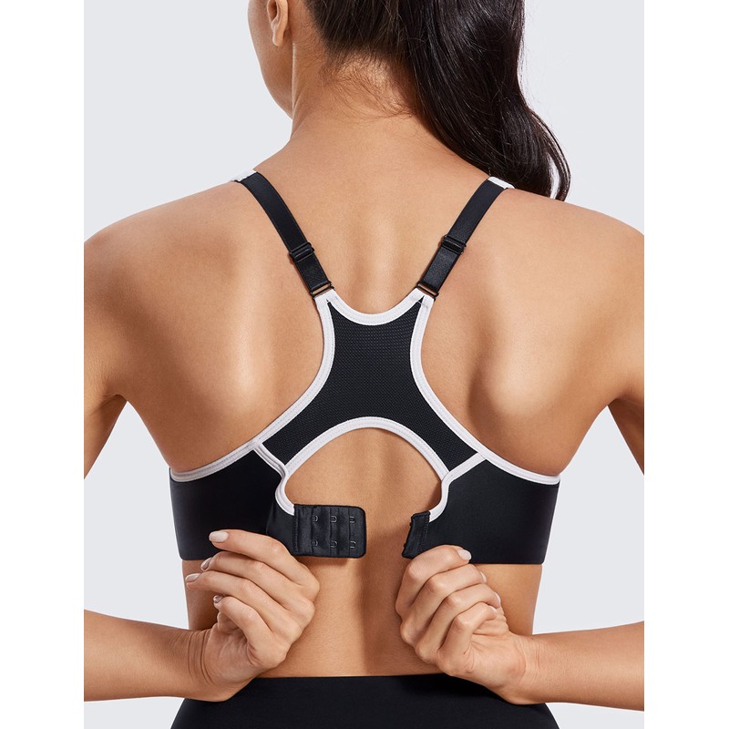 SYROKAN Women's Full Support High Impact Racerback Lightly Lined Underwire