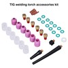 40Pcs TIG Welding Torch Accessories Kit Collet Alumina Nozzle Gas