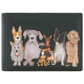 Mala Leather Kennel Crew Collection Karten-/Ausweishülle RFID 632_40, grau, M, Modern