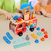 MagiDeal Kids Wooden Truck Tool Set, Pretend Play Tool Kit