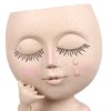 Face Planter Pots Resin Home Head Planter Face Flower Pot
