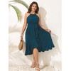 SCOMCHIC Womens Plus Size Summer Dresses Halter Sleeveless A Line