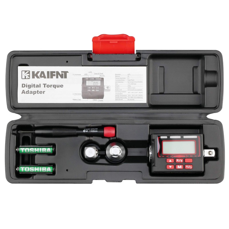 KAIFNT K552 Digital Torque Adapter, 3/8-Inch 5 to 100 ft·lbs,