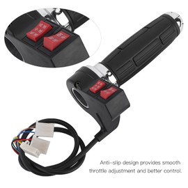 Throttle Grip, 1Pair 3 Speed Control 22mm Electric Scooter Wire Throttle Grip for Motorbike Motorcycle Electric
