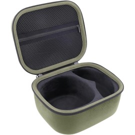 Baval Storage Case Compatible with Walkers Razor Slim/Howard Leight Honeywell Impact Sport/Prohear 066 016 Electronic Ear Protection Muffs and Shooting Glasses(Army Green Case)