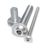 Round-Head Screws with Hexagonal Socket with Flange M8X60 6 Pieces