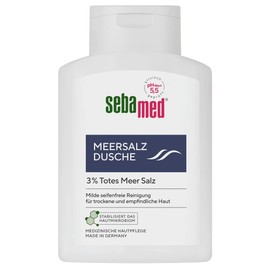 SEBAMED Meersalz Dusche 200 ml, Duschgel für Männer und Frauen, mit original totem Meersalz, seifenfreie Reinigung für empfindliche und trockene Haut
