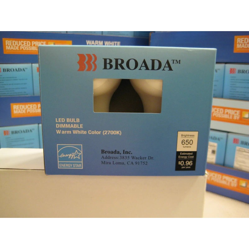 BROADA New 4 LED light Bulbs 8W Equivalent to 50W