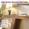 HIGREENA 55 Inch Entryway Table, 2-Tier Narrow Farmhouse Rustic Wooden