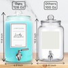Large 1 Gallon Laundry Liquid Detergent Dispenser with Spigots and