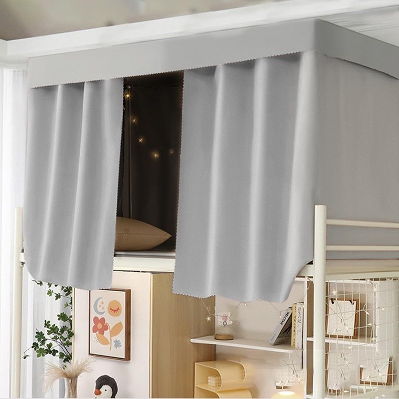 haozaikeji Bottom Bunk Bed Curtains Blackout Privacy Bed Drapes Underbed