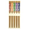 Aoba Chopsticks Dishwasher-Safe, Natural Wood, Susu Bamboo, Wild Rabbit, 5