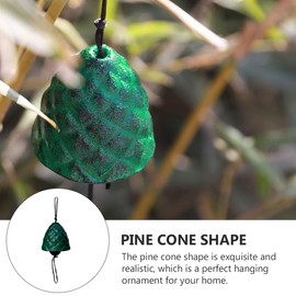 Kisangel 3 Pcs Cast Iron Wind Chimes Doorbell Hanging Chime Pine Decoration Gold Outside Temple Wind Chime Novel Wind Chime Retro Iron Hanging Ornament Iron Wind Chime Iron Art Wind Chime Backyard