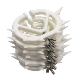 Zikimed Calf Weaner White Color Plastic Small Size 85 x 70 mm 6-Pcs Set Standard Size for All Animl Easy to Use