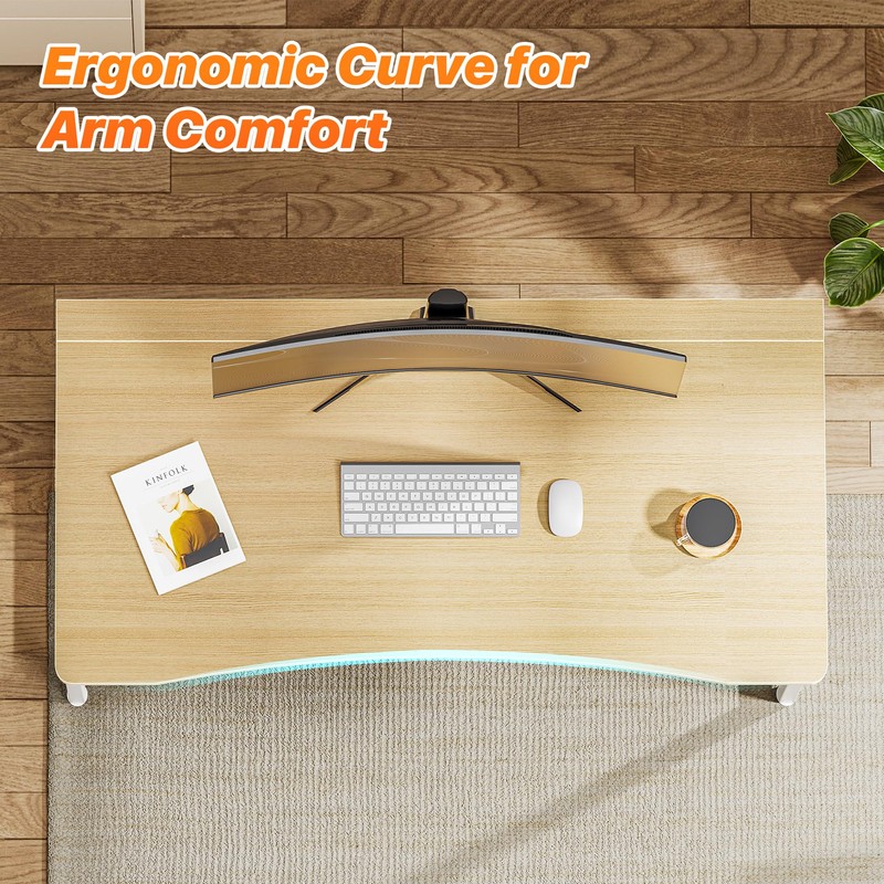 Huuger Folding Desk for Small Spaces, 39.3 Inch Foldable Computer