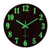 Wooden Luminous Wall Clock, Wall Clock, Silent, Automatic Glow in