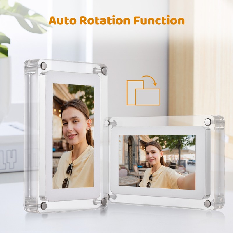 Acrylic Digital Photo Frame 8GB Memory Photo Music Video Display