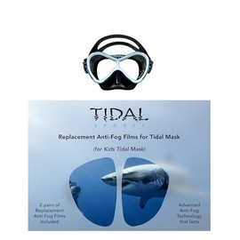 Pro Shot Tidal Mask Anti-Fog Film Replacement x2 Long Lasting Anti-Fog Protection for Snorkeling and Diving (TMKIDS Kids - Replacement Film)