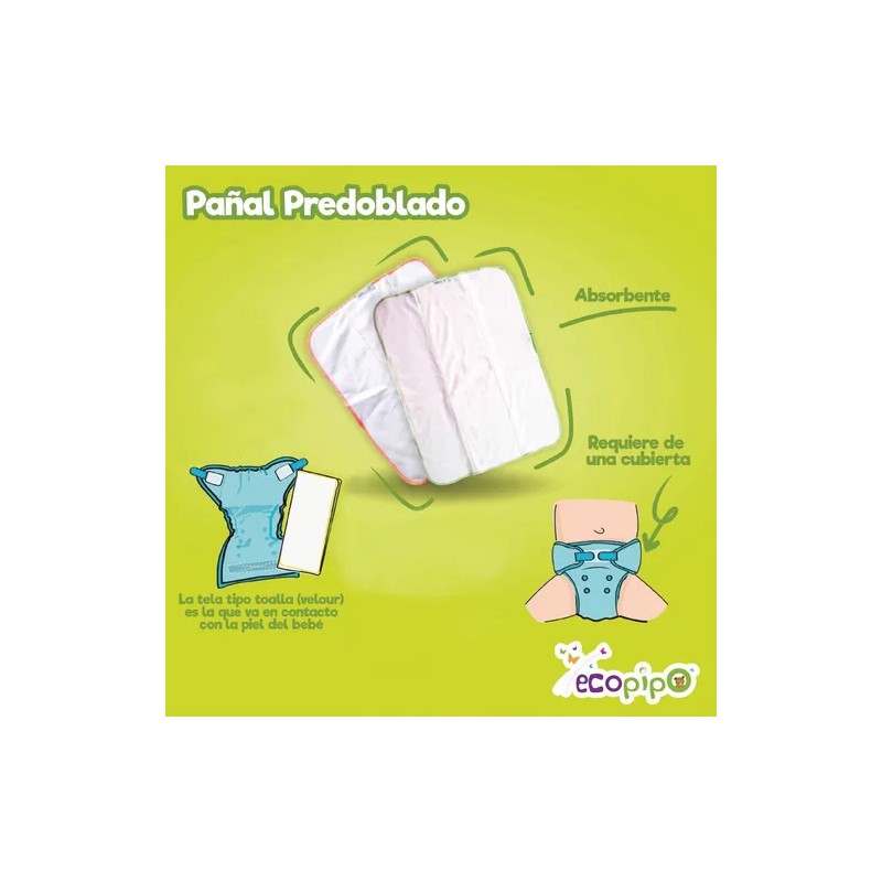 Pack 4 Predoblados Ch Snappy Cubierta Lisa Ecopipo