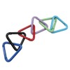 A-CRAFT 5 Piece Set of 5 Triangular Carabiners, Lightweight, Aluminum,