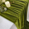 Luxurious Velvet Table Runner, 10ft Wedding Reception Decorations, 20x120inch Soft