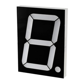 uxcell Common Anode 10 Pin 1 Bit 7 Segment Display 4.8 x 3.54 x 0.59 Inch 4" Red LED Display Digital Tube