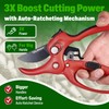 DUROX - Ratchet Pruning Shears, Garden Shears with 3X Cutting