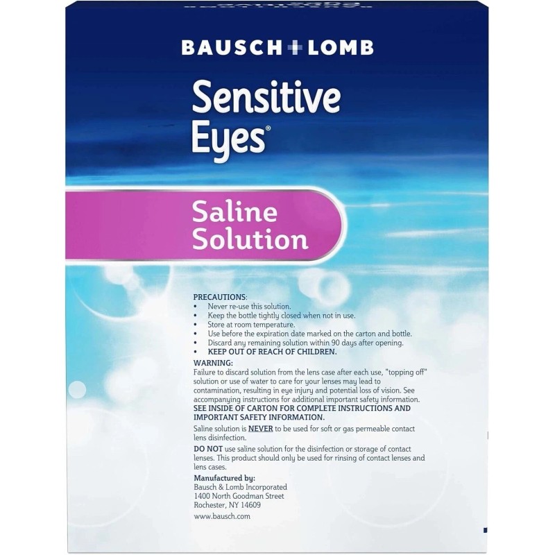 Bausch & Lomb Sensitive Eyes Contact Lens Solution, 12 Fl