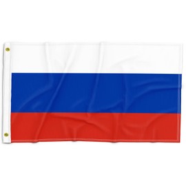 Flag of Russia 3x5FT Double Stitched Polyester Flag with 2 Gronments