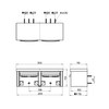 SANEI W2810-D Double Paper Holder with Shelf, Resin Shelf, Black,