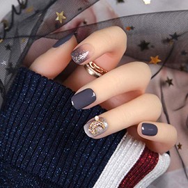 3D Nail Tips, Beautiful Decoration, 24 Pieces, Harajuku, Japanese Style, Yumei Kimono, Handmade Nail Tips, Wedding Nail Tips