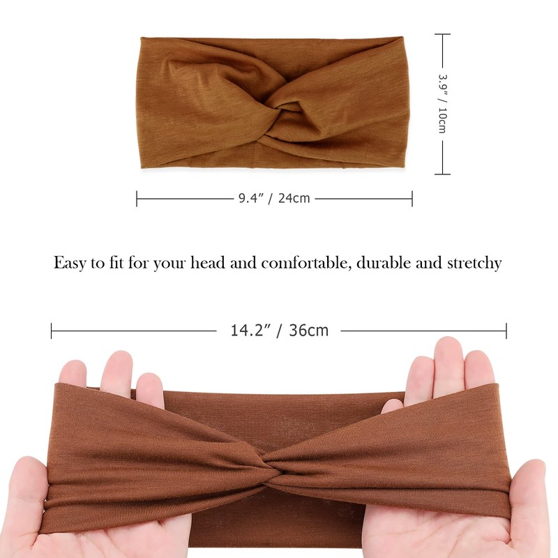 DRESHOW 8 Pack Women Headbands Headwraps Hair Bands Bows Hair