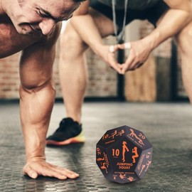 Fitness Dice | 12 Sided Workout Dice for Exercise - Home Sports Accessories for Women Men Strength Training Squats Push Ups Lunges