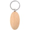 keepdrum Wooden Saxophone Keyring Oval Gift for Musicians, natural, Unit